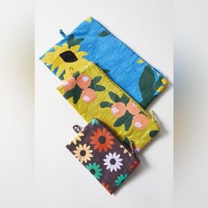 BAGGU Flat Pouch Set - Wildflowers - Discontinued